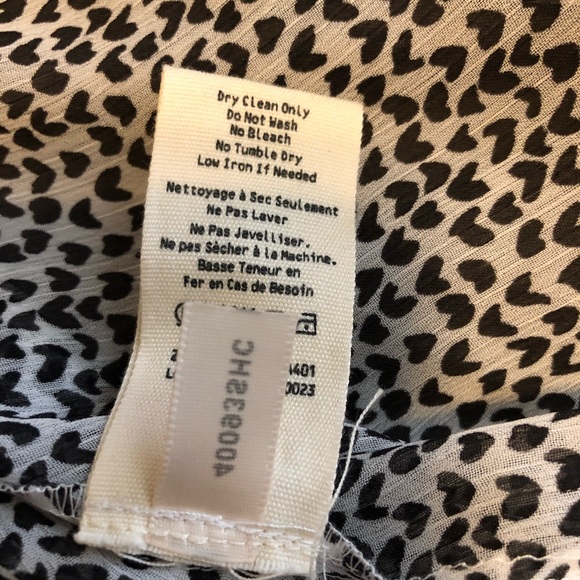 L’agence XS Nadine ruffled heart blouse sheer - Picture 4 of 12